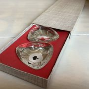 Four ashtrays playing cards spade diamond club heart