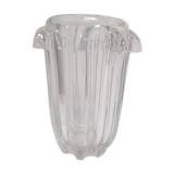 Vase verre taillé