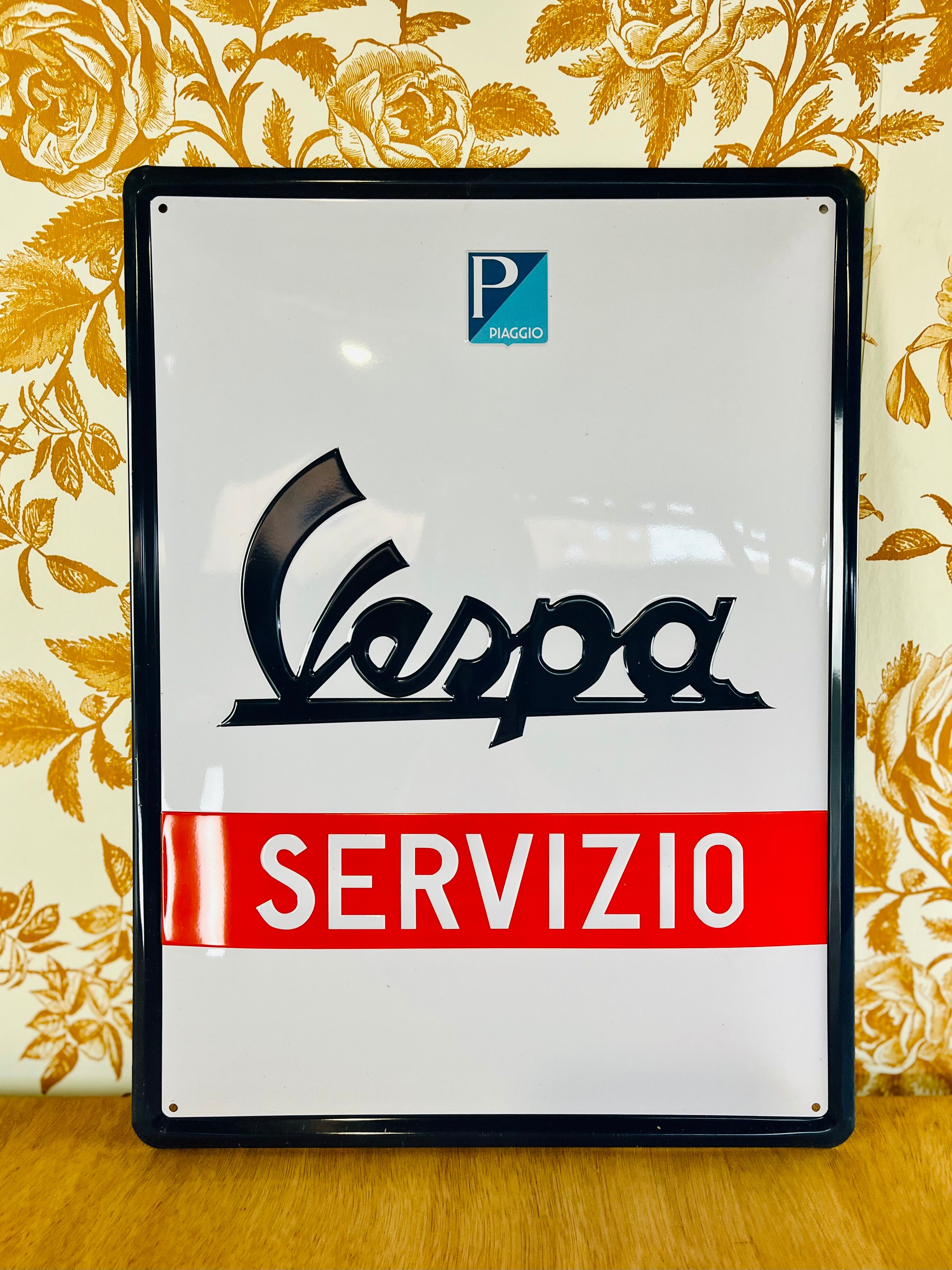 Vespa metal plate