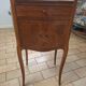 Marquetry bedside table.