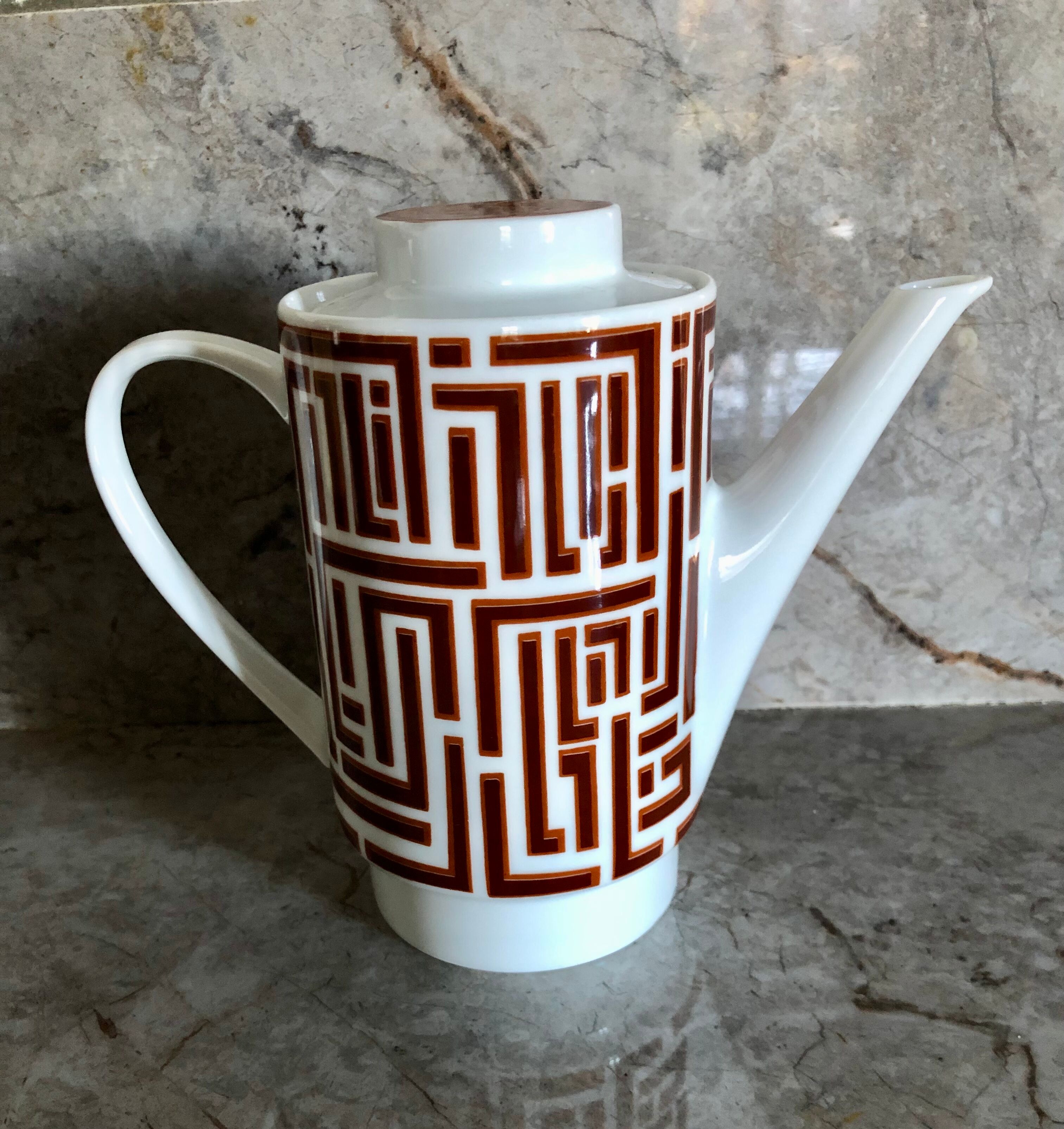 Vintage earthenware teapot