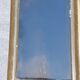 Large mirror with gold and silver pediment 71x115cm