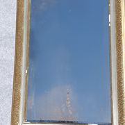 Miroir à fronton or et argent 71x115cm