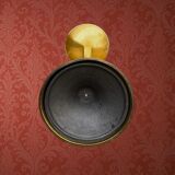 Brass footed ashtray, chrome metal, match display from the 60s and 70s.