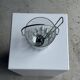 Small glass ice bucket with ladle H13.5