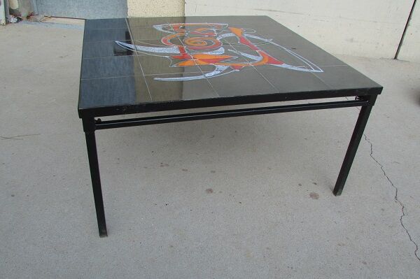 Square coffee table signed adri