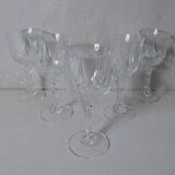 5 crystal wine glasses 15cl