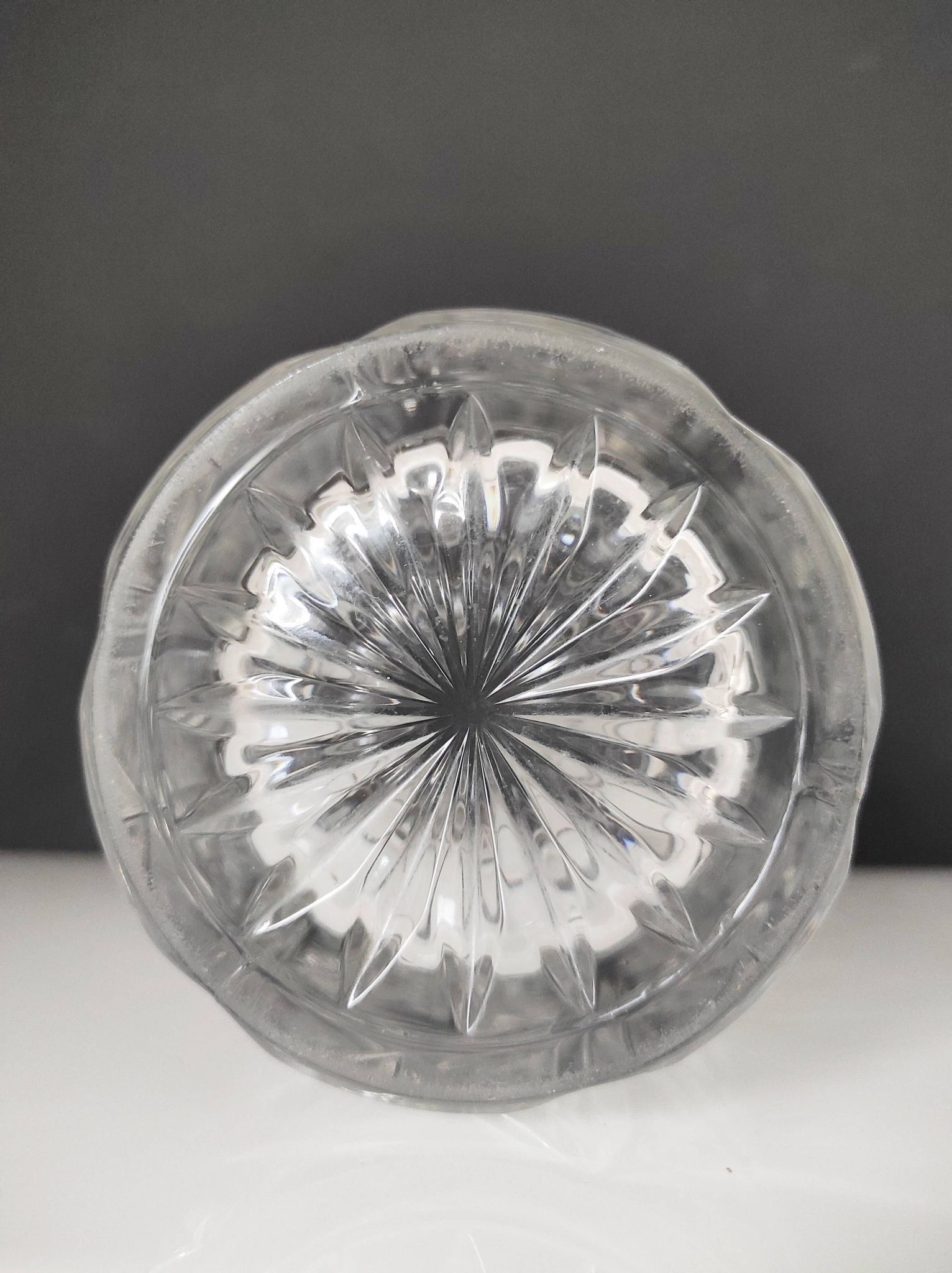 Vase en cristal décor de pastilles 25,5 cm