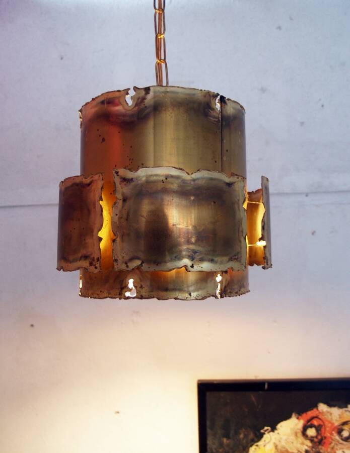 Svend Aage Holm Sorensen Danish brass design lamp