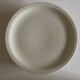 Set of 7 Scandinavian modernist flat plates in ivory earthenware