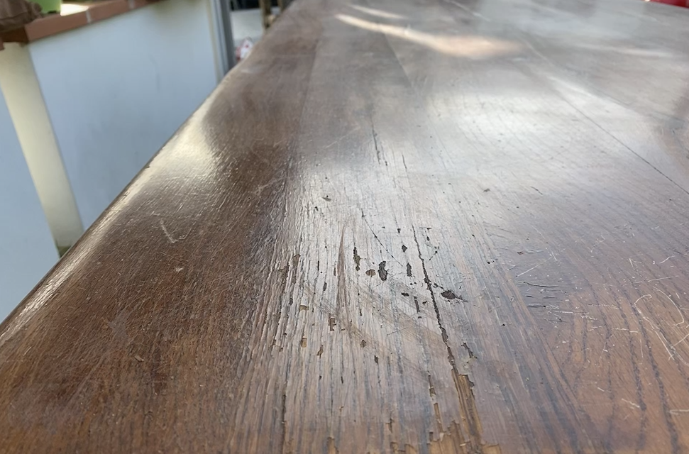 Massive oak monastery table