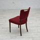 1960s, set of 6 pcs Danish dining chairs by Slagelse Møbelværk, wool.