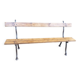 Cast iron leg garden bench