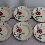 Lot de 6 assiettes à dessert en céramique