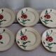 Set of 6 ceramic dessert plates