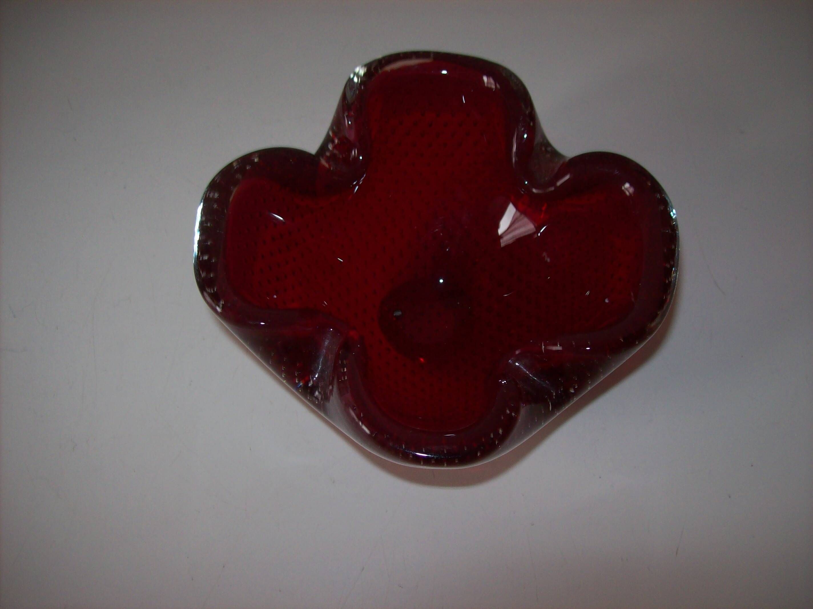 Murano glass bowl by Flavio Poli for Seguso