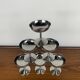 Set of 6 stainless steel ice cream cups