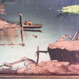 Huile sur toile  signée A.TOSI