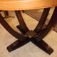 Table art deco rosewood and leather France around 1930