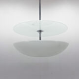 Functionalist/Bauhaus Chrome &Glass Chandelier