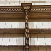 Bibliothèque de boiserie en chêne et sapin début XXème