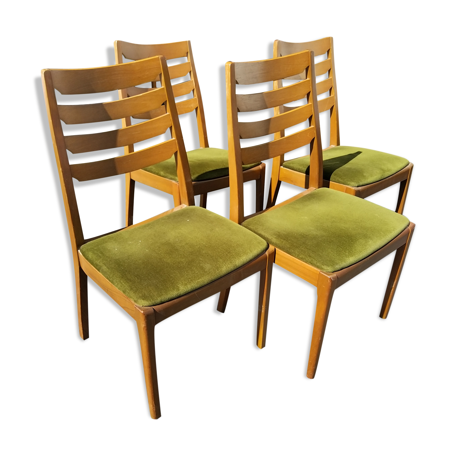 Set of 4 Nathan Furniture chairs circa 1960
