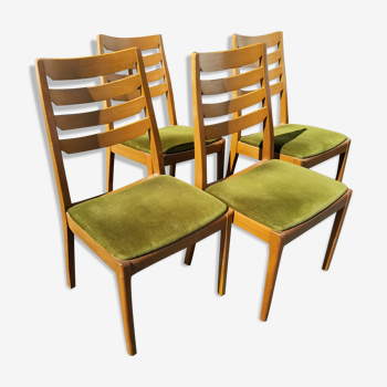 Nathan Furniture series of 4 chairs circa 1960
