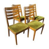Série de 4 chaises Nathan Furniture vers 1960
