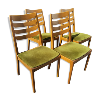 Nathan Furniture series of 4 chairs circa 1960