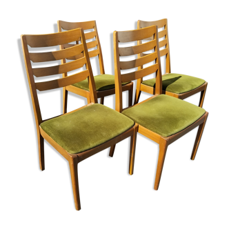 Série de 4 chaises Nathan Furniture vers 1960