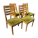 Set of 4 Nathan Furniture chairs circa 1960