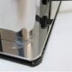 Stainless steel lamp foot and plexiglass black design 70s / 80s