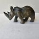 Paperweight Sculpture Zoomorphic Statuette in Stone Rhinoceros
