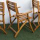 4 vintage folding garden chairs – French work from the 1970s-80s