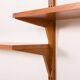 Poul Cadovius rare 3 bay wall unit with a large desk or table for Cado