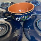 4 teacups and saucers