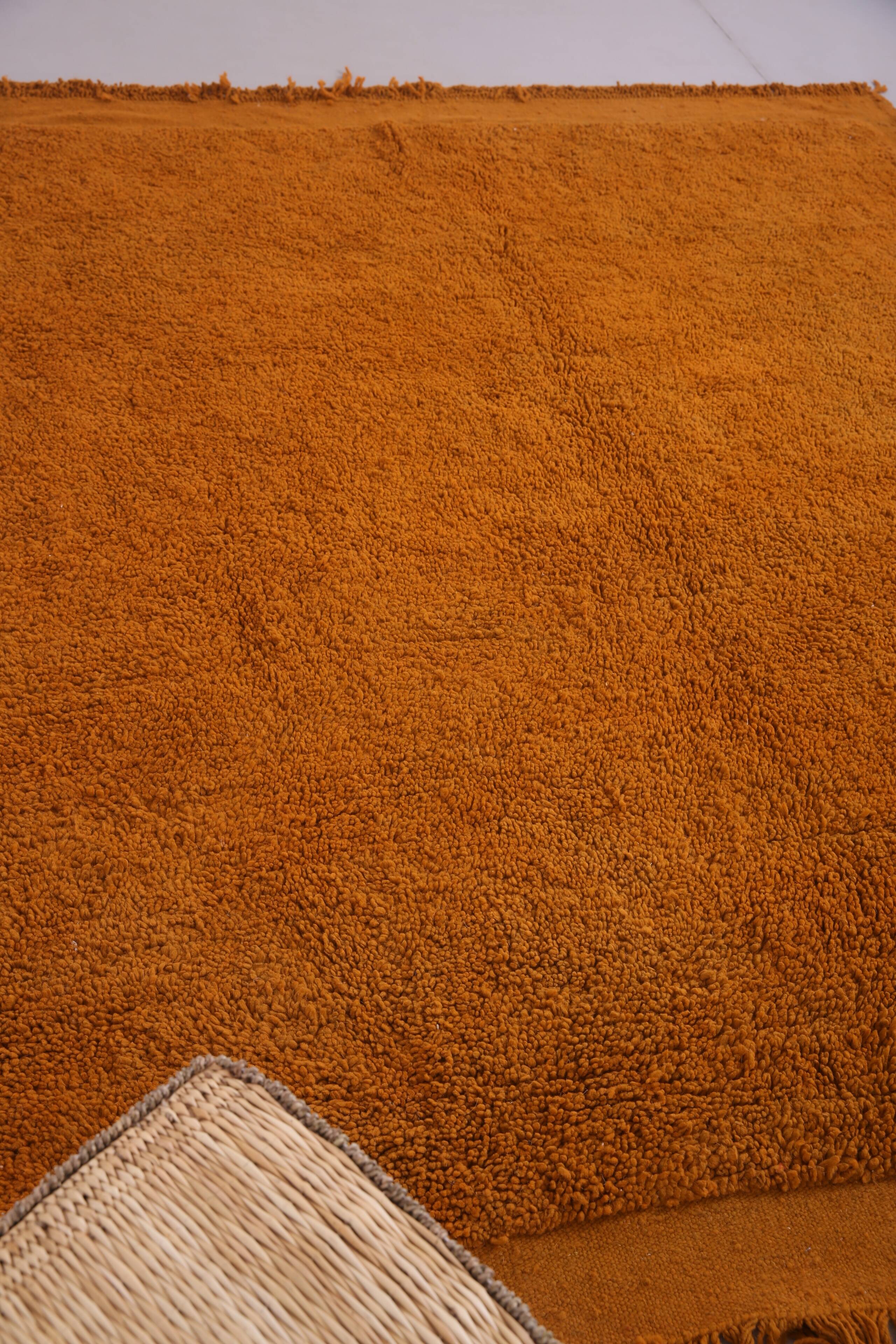 Rust Vintage Handmade Moroccan Rug 214 x 244 cm - Old Berber Rug -