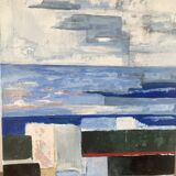Abstract landscape signed in 2018