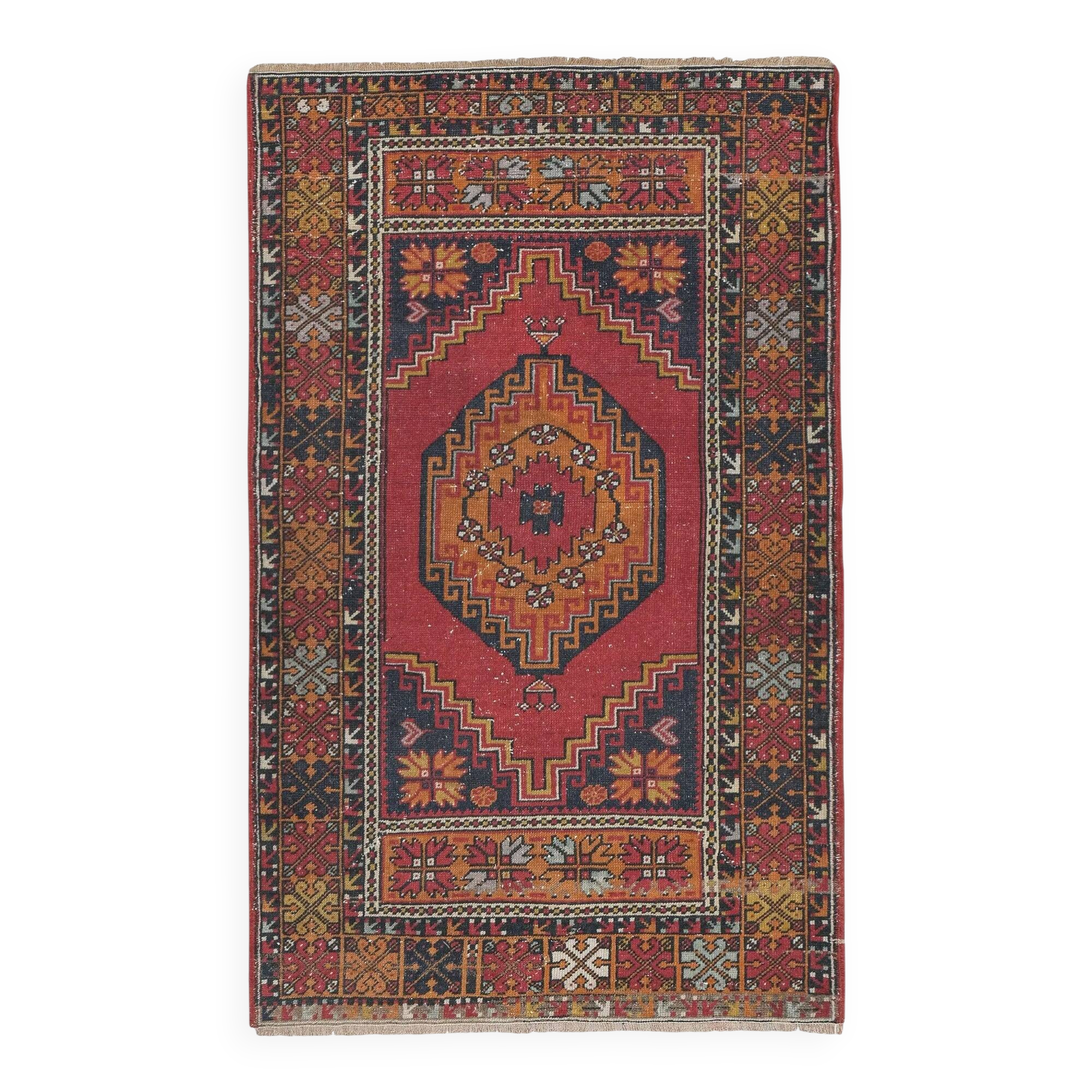 Vintage Turkish handmade rug 109x165 cm