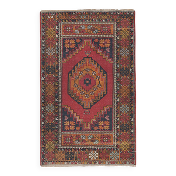 Vintage Turkish handmade rug 109x165 cm