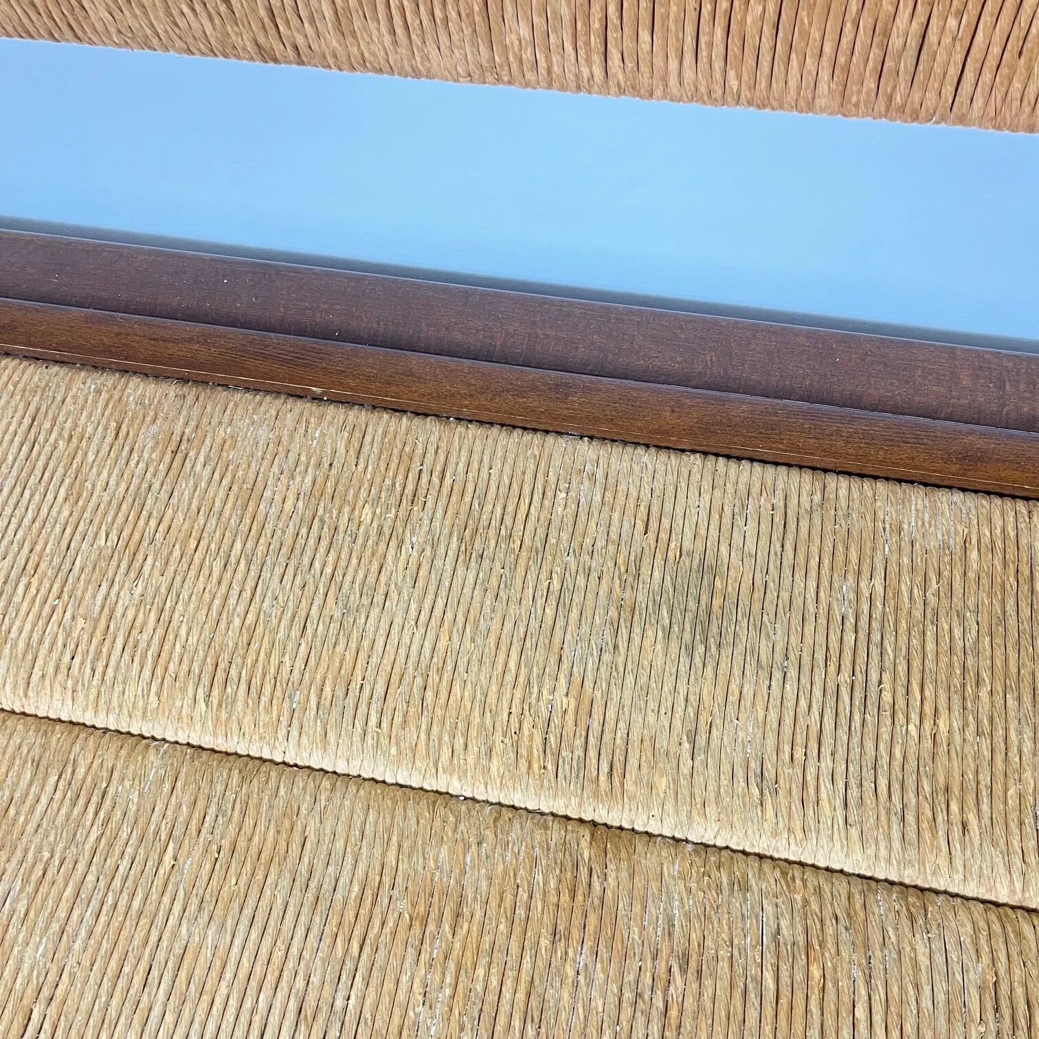 Provençal bench with backrest and integrated storage, 1960