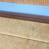 Provençal bench with backrest and integrated storage, 1960