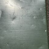 Table de jardin ou bistro pliante en tôle kaki début années 50