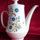 Cafetière en porcelaine de colditz germany décor fleurs vintage