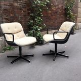 Pair of armchairs by Charles Pollock for Knoll circa 1970