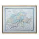 Switzerland, old map, printed in 1852. Authentic.