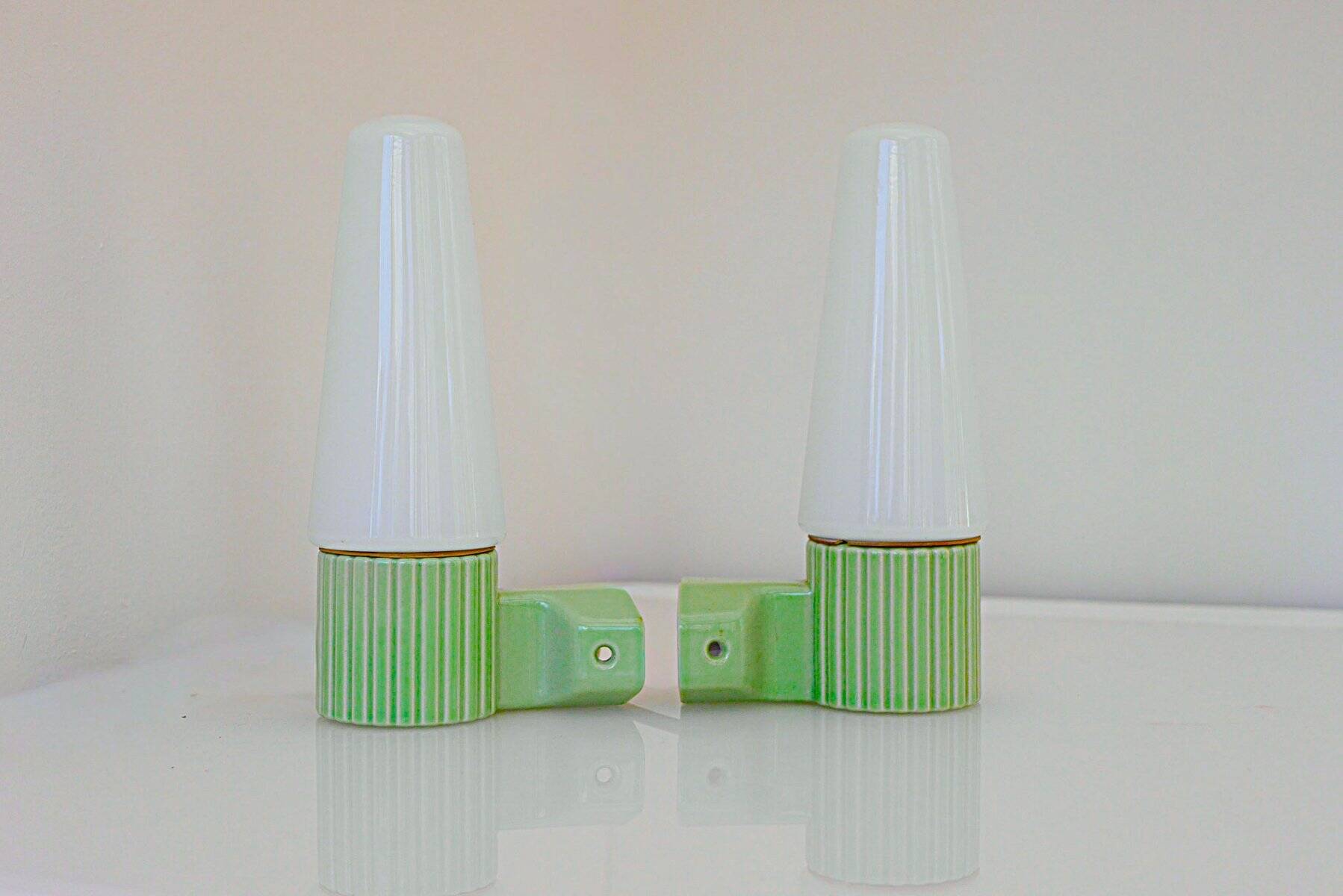 Wall sconces by Hans-Agne Jakobsson for Ifö, 1965, set of 2