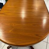 Extensible Baumann teck table vintage 1970