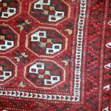 Tapis vintage fait main Gabbeh du Moyen-Orient 140cm x 215cm (1960s)