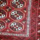 Tapis vintage fait main Gabbeh du Moyen-Orient 140cm x 215cm (1960s)